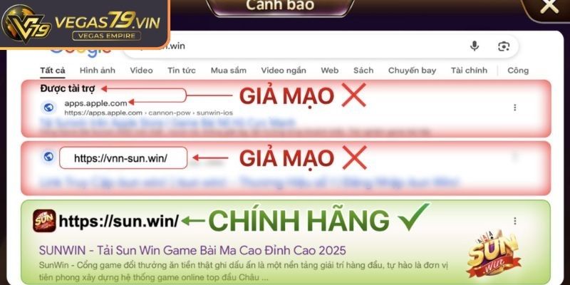 Cảnh Báo Giả Mạo Sunwin - Những Điều Người Chơi Cần Biết 1 Cảnh báo giả mạo Sunwin qua các dấu hiệu